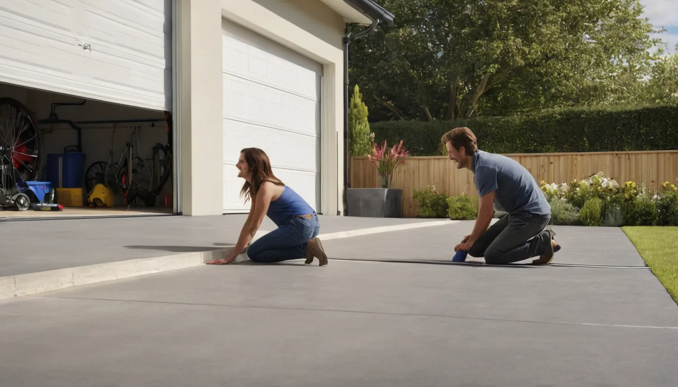 A provider checking garage door tracks and springs in the Seattle area